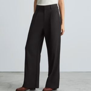 Everlane Black Way High Drape Pants sz 16 S